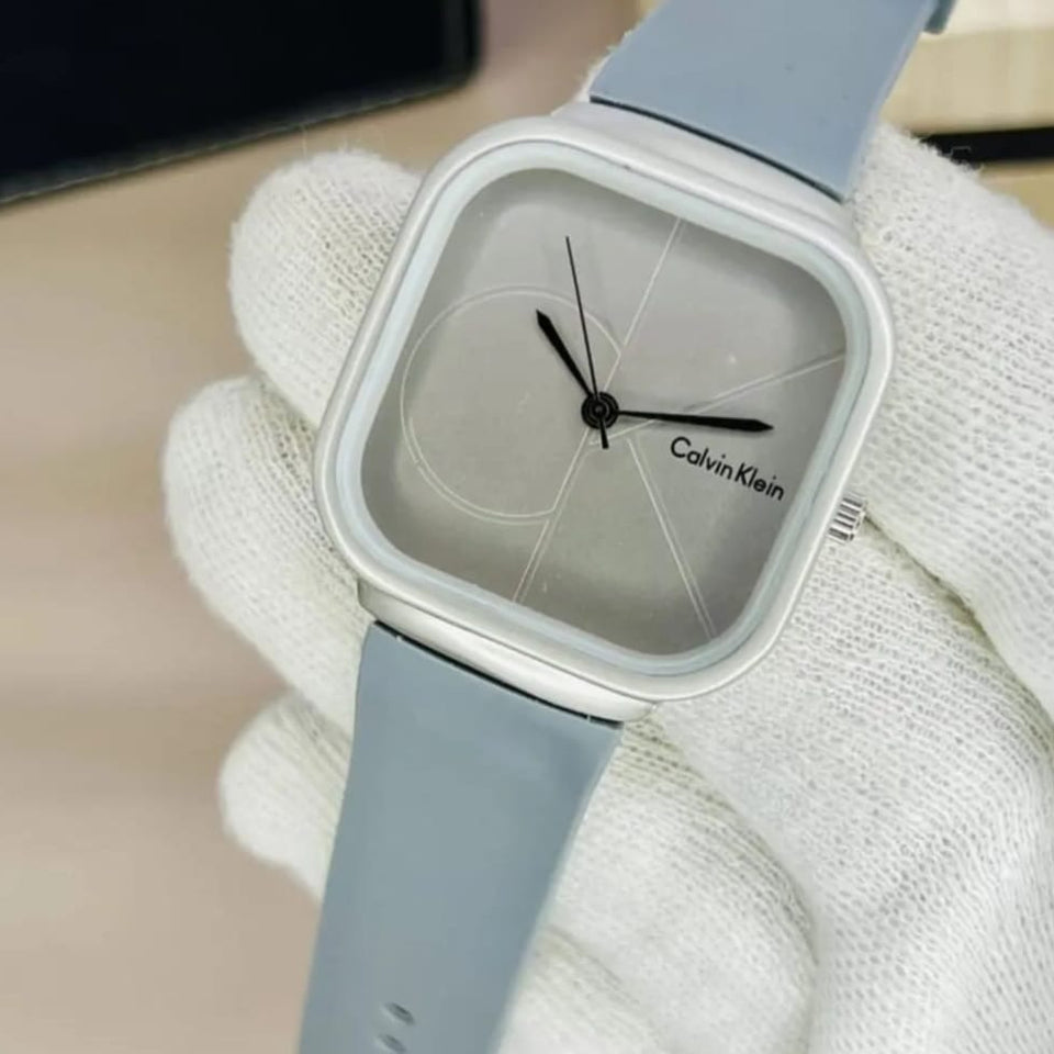 Calvin Klein Mens Watch With Square Dial Elegant Modern And Durable Timepiece For Daily Wear And Special Occasions (Without Box) - Black