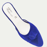 Stylish Heel Pump Shoes for Women with Tie Knot