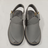 Peshawari Chappal Naram Qadam Pro Grey Color Traditional Casual Wear For Men -