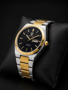 Dearno Premium Quartz Men's Watch Day And Date Display - Timepiece Designed For Wristwear And Daily Timekeeping Routine -
